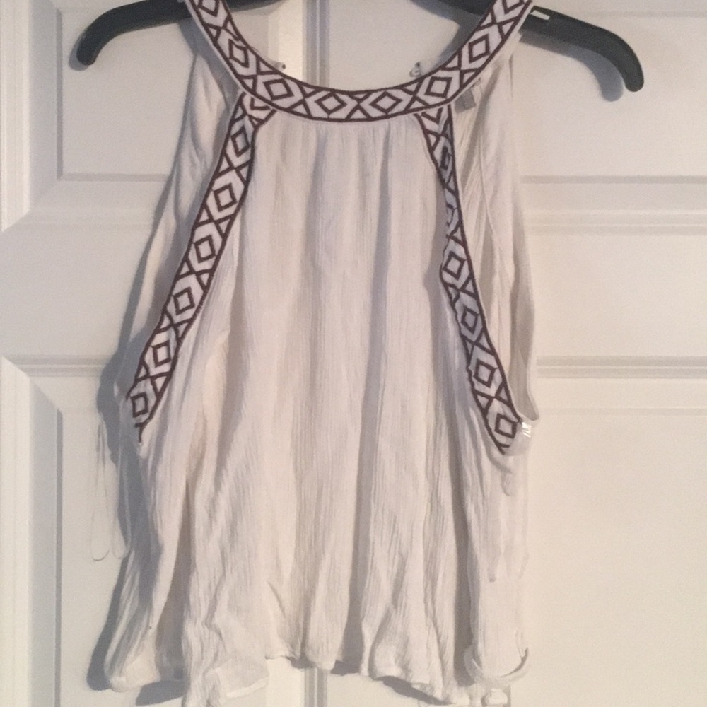 Off shoulder long sleeve shirt
